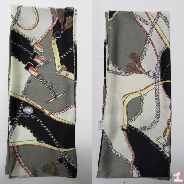 ロングスカーフ ボータイ ストール ロング スカーフ アンティークチェーン ツイリー トレンド スカーフ シルクタッチ 上品 バッグスカーフ |  | 10