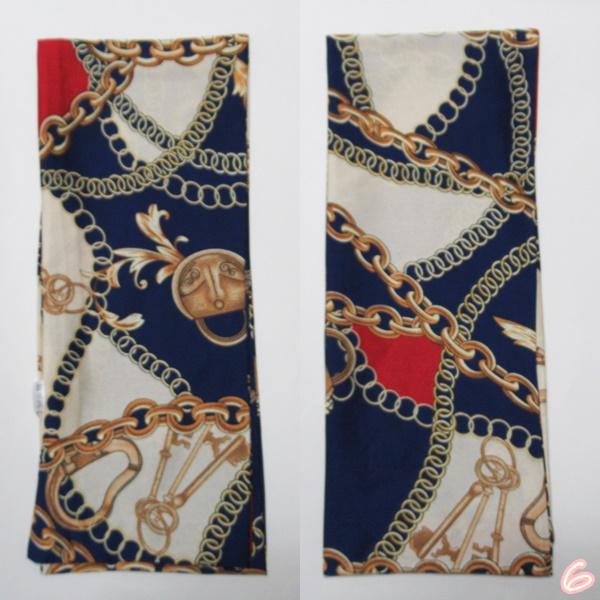 ロングスカーフ ボータイ ストール ロング スカーフ アンティークチェーン ツイリー トレンド スカーフ シルクタッチ 上品 バッグスカーフ |  | 15