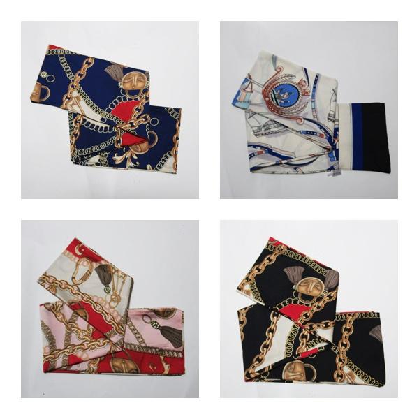 ロングスカーフ ボータイ ストール ロング スカーフ アンティークチェーン ツイリー トレンド スカーフ シルクタッチ 上品 バッグスカーフ |  | 19