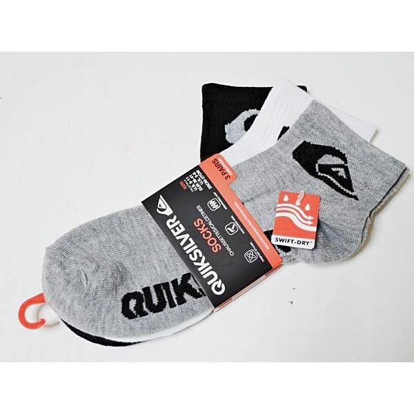 QUICK SILVER メンズ3足組靴下 クイックシルバー : ROVEL - 通販