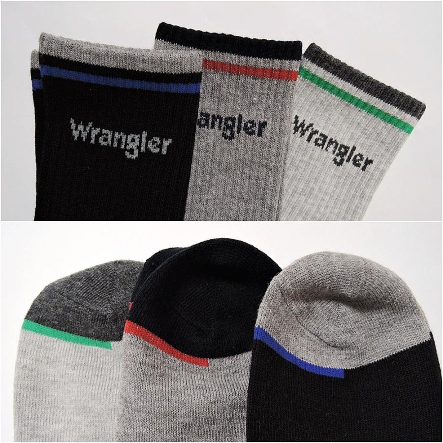 Wrangler（ラングラー） メンズカジュアルソックス 25-27cm 3足組