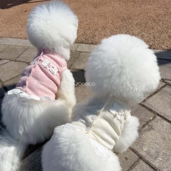 限定価格 ペット服 zoobico ズービコ ジュビコ Flower lace crop