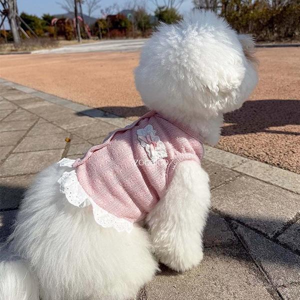 限定価格 ペット服 zoobico ズービコ ジュビコ Flower lace crop