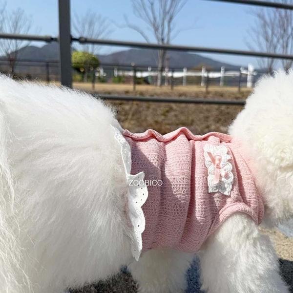 限定価格 ペット服 zoobico ズービコ ジュビコ Flower lace crop