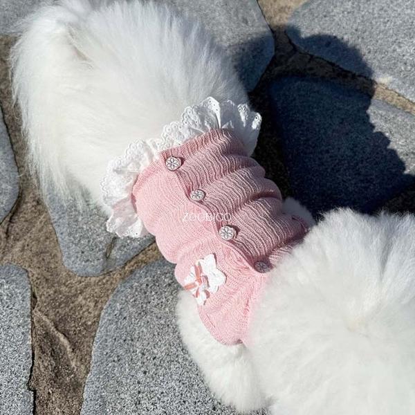 限定価格 ペット服 zoobico ズービコ ジュビコ Flower lace crop