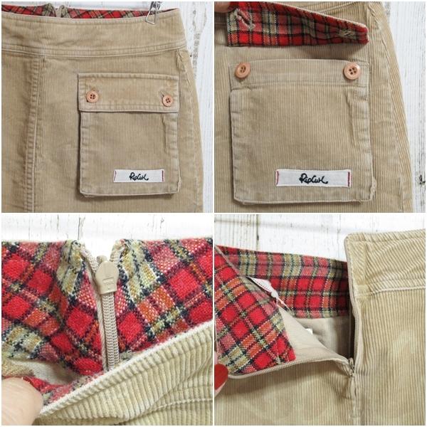 ミニースカート コーデュロイスカート 秋、冬スカート ミニ丈 RIP CURL ブラウン ベージュ グレー 送料無料 |  | 14