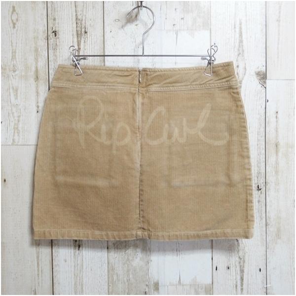 ミニースカート コーデュロイスカート 秋、冬スカート ミニ丈 RIP CURL ブラウン ベージュ グレー 送料無料 |  | 04