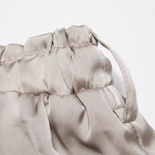 サテン ティアード スカート アイボリー ピンク レディース ボトムス ティアードスカート ウエストゴム 送料無料 |  | 05