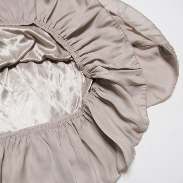 サテン ティアード スカート アイボリー ピンク レディース ボトムス ティアードスカート ウエストゴム 送料無料 |  | 08