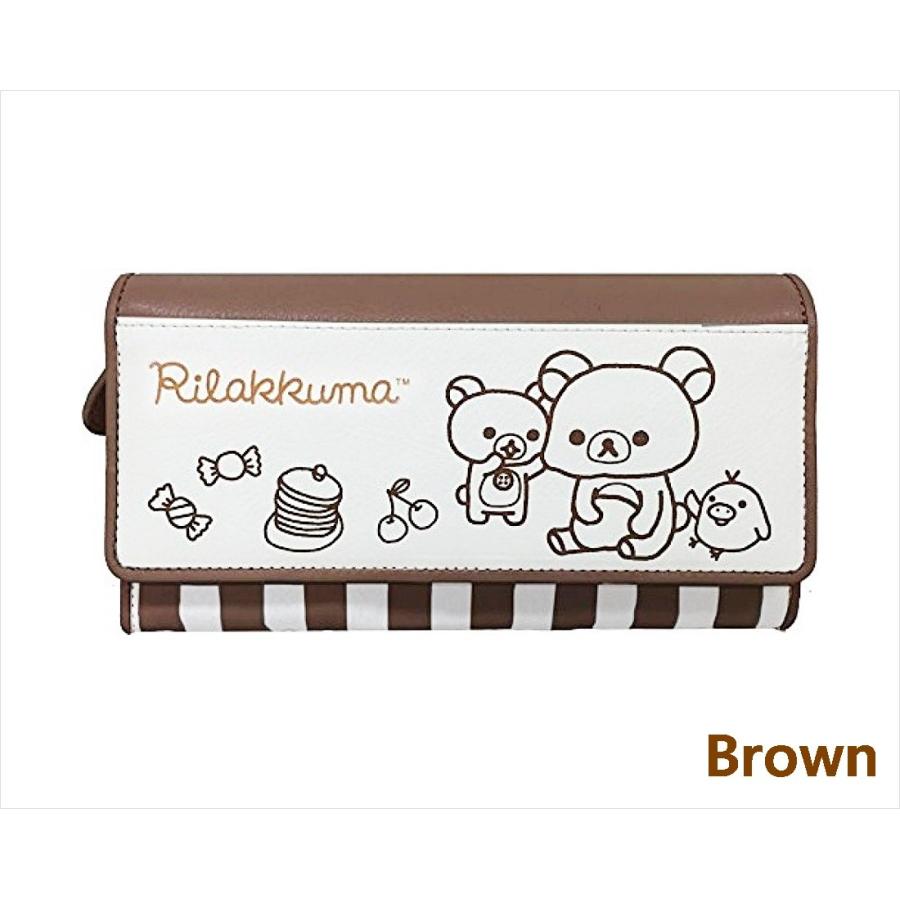 リラックマ かぶせ束入れ 長財布 RK-311PK Rilakkuma 財布 サイフ さいふ ロングウォレット｜rovel｜04