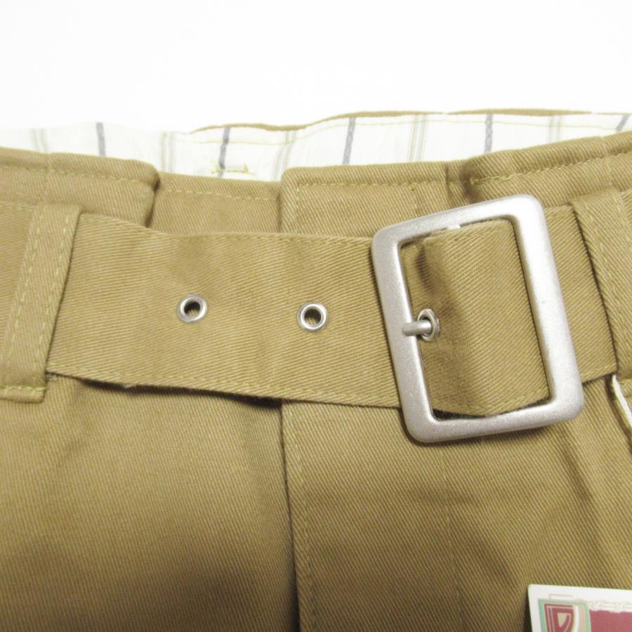 レディース ハーフパンツ 綿100％ ベージュ ハーパン ショートパンツ ショーパン ベルト付き |  | 06