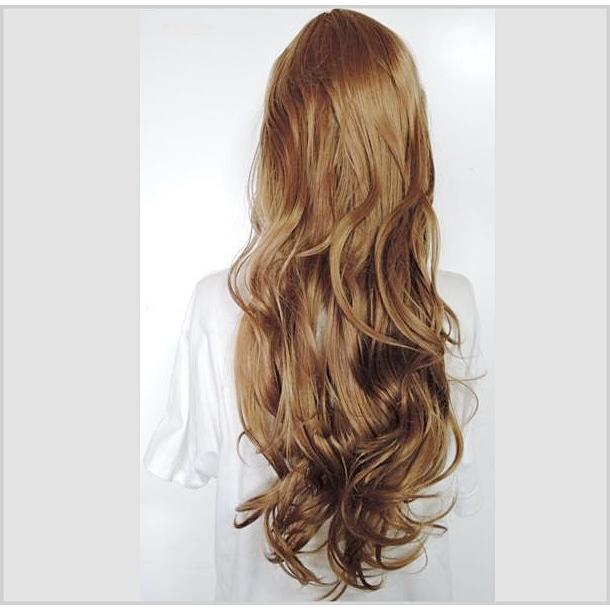 フルウィッグ ライトブラウン ロングウエーブ 129 ハロウィン 仮装 |  | 01