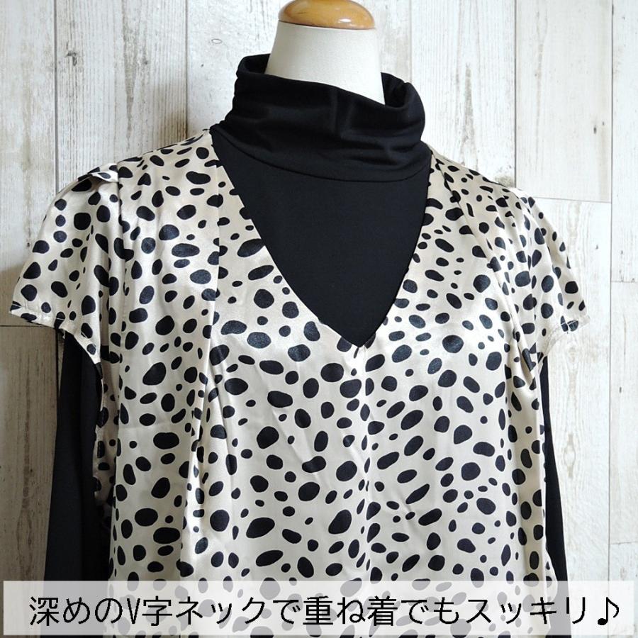ワンピース ドット柄ワンピース チュニック シルクタッチ ひざ丈ワンピース カジュアルワンピース ワンピー 秋 冬ワンピース 半袖ワンピース 送料無料 Wp024 Rovel 通販 Yahoo ショッピング