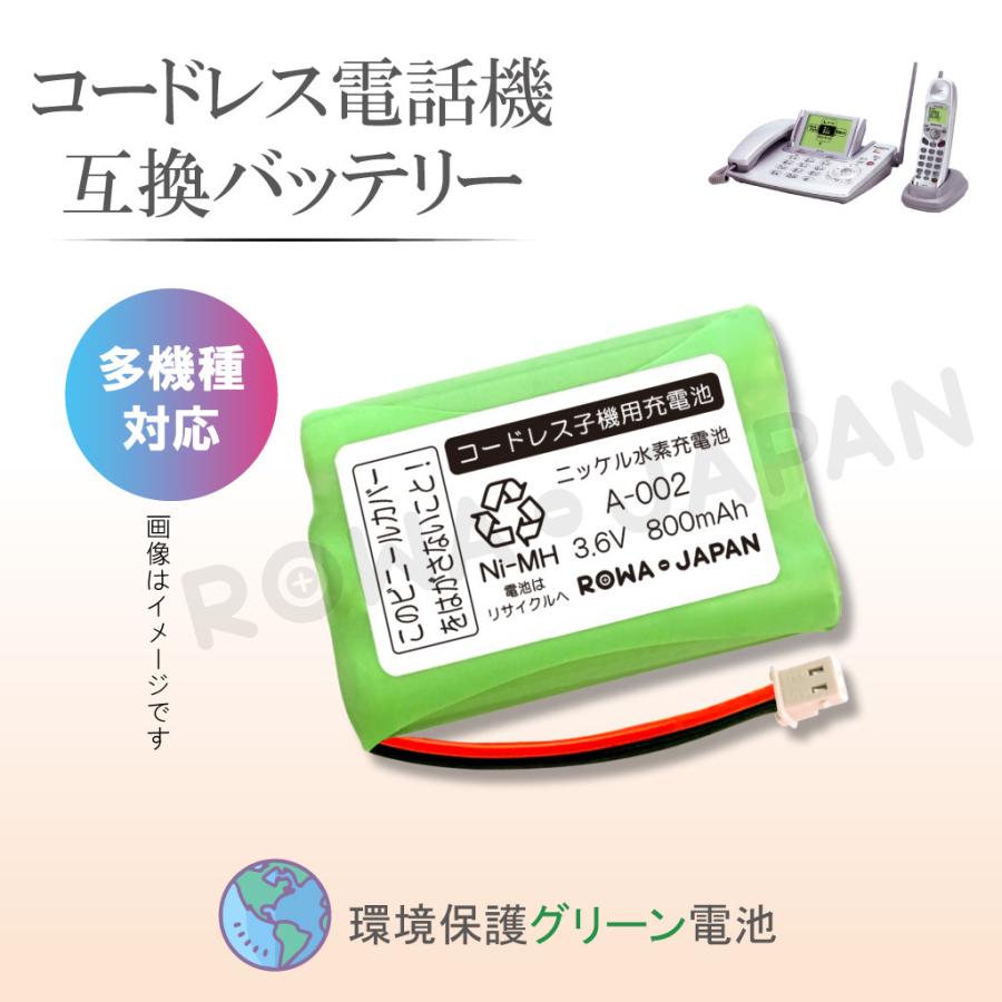 2個セット 日立対応 ET-CLBATT-1 / ナカヨ対応 NYC-CLBATT-1 コードレス子機 互換 充電池 ロワジャパン｜rowa｜05