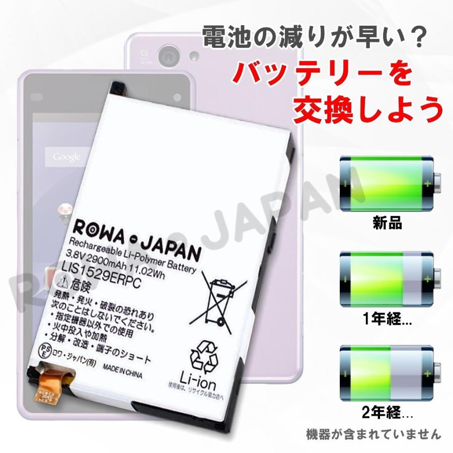 増量1 26倍 Lis1529erpc 互換 バッテリー Xperia Z1 F So 02f Xperia Z1 Compact Xperia So 04f 対応 3 8v 2900mah ドライバー付 ロワジャパン Lis1529erpc ロワジャパン 通販 Yahoo ショッピング