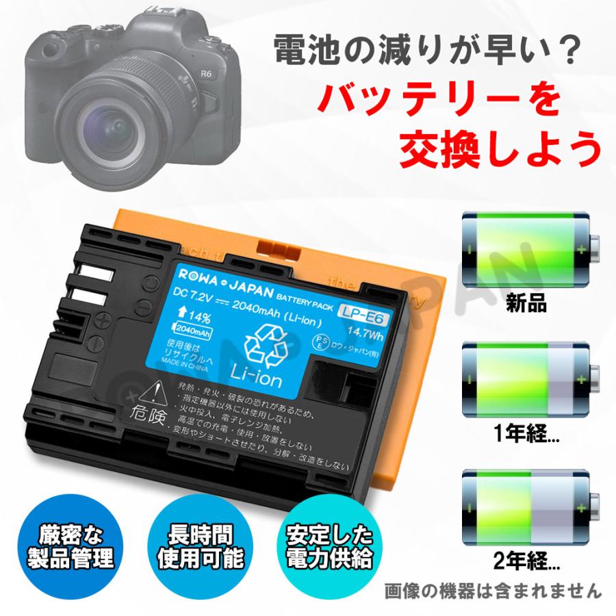 EOS 2個同時充電可能 キヤノン対応 LP-E6 LP-E6N 互換 EOS 2個同時充電可能 キヤノン対応 LP-E6 LP-E6N 互換