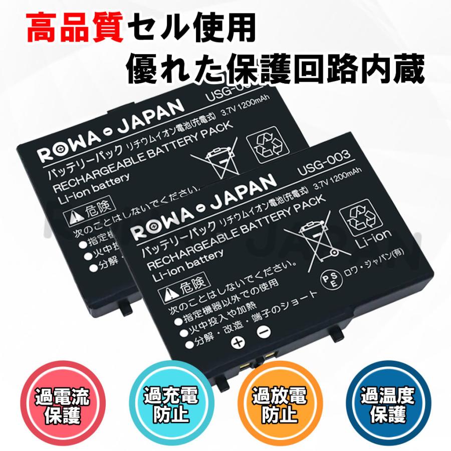 2個セット ニンテンドーds Lite 用 互換 バッテリーパック 完全互換品 Usg 003 ロワジャパン Nds 2 C 2p ロワジャパン 通販 Yahoo ショッピング