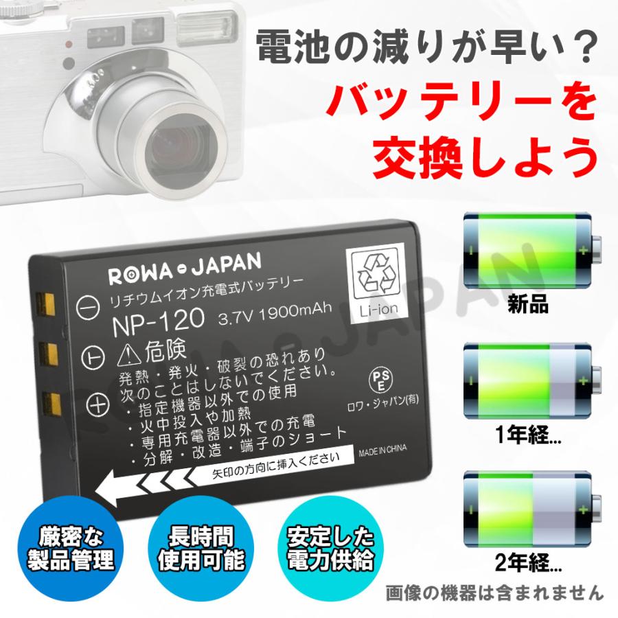ロワジャパン 【互換品】 2個セット 富士フイルム対応 NP-120