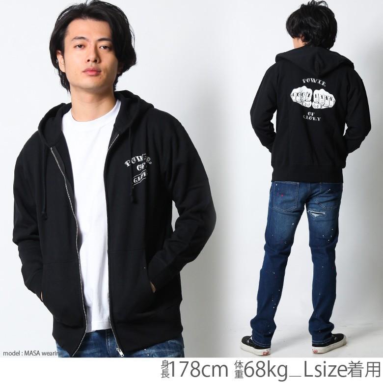 スウェットパーカー メンズ ジップアップ ブランド ZIP パーカー トップス CONFUSE コンフューズ S M L XL XXL 大きいサイズ アメカジ ロゴ プリント｜rowdydog｜09