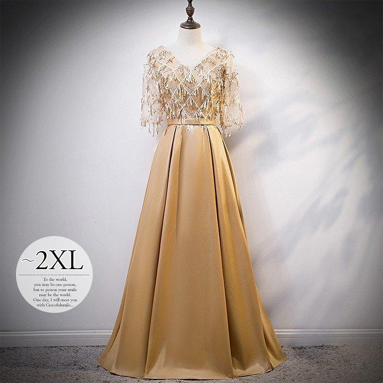 割引品 ロングドレス披露宴母親レディース大きいサイズパーティードレス結婚式ワンピース発表会演奏会ステージ舞台ミセス Hhai60 アウトレット販売店 Www Superavila Com