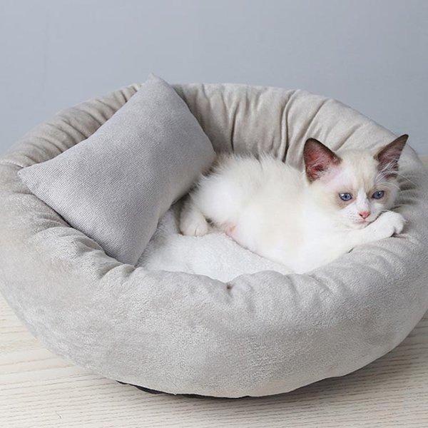 ふわふわペットベッドクッション犬猫用猫ベッド丸型ベッド猫ベッドネコかわいい可愛い猫用ベッドねこペットハウスふかふか Roxs Mww Rox Store 通販 Yahoo ショッピング