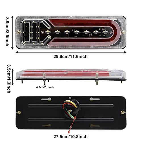 オープニング大セール】Aoling トラック テールランプ 白 12V 赤