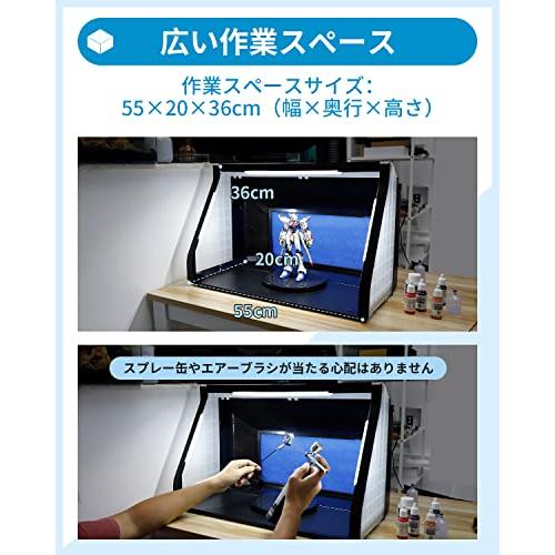 Anesty ADFSPB-01B 塗装ブース LED照明 スプレーワーク 無段階調整