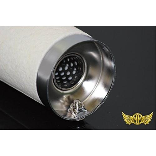 ショート管マフラー用 インナーサイレンサー 70Φ メッキ 排気口23mm U08-6410CA|roxaneselect|02