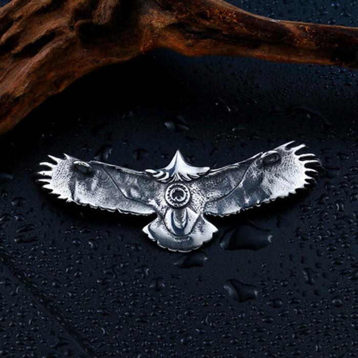 ネックレス ステンレス メンズ ペンダント 鷲 鷹 鳥 バード かっこいい ユニーク 個性的 立体 幅広 アクセサリー プレゼント サージカルステンレス Beier Pendant 016 ロキシー工房 通販 Yahoo ショッピング