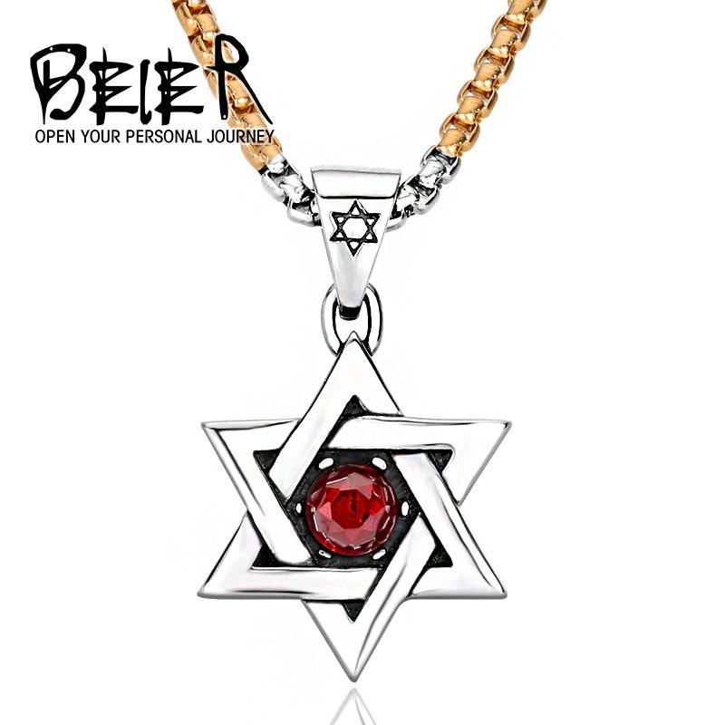 ネックレス ステンレス メンズ ペンダント 六芒星 星 スター ダビデ