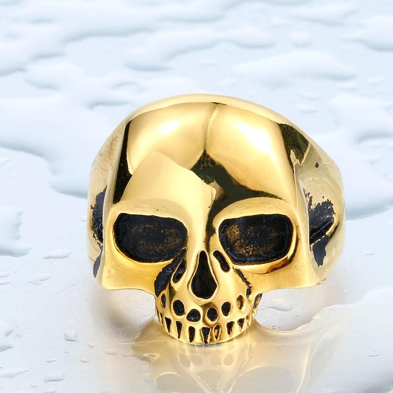 リング 指輪 メンズ ステンレス スタイリッシュスカルリング