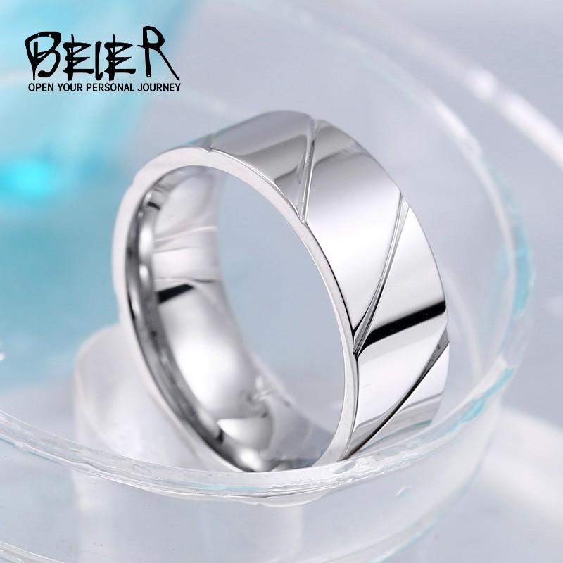 シンプルラインリング 斜線 シンプルなシルバーリング 幾何学 ステンレス 高品質316Lサージカルステンレスリング　金属アレルギー対応 スチームパンク |  | 01