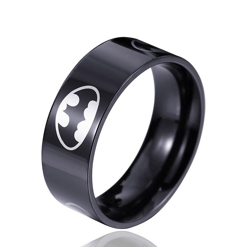 リング 指輪 メンズ ステンレス バットマンデザインリング おしゃれなファッションリング batman コウモリ 三色展開 ゴールド 316Lサージカルステンレス | 