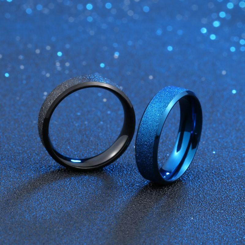 リング 指輪 メンズ ステンレス ユニセックスマッド加工シンプルリング つや消し 四色展開 重ね付けもおすすめ カップル ペア 316Lサージカルステンレス |  | 03