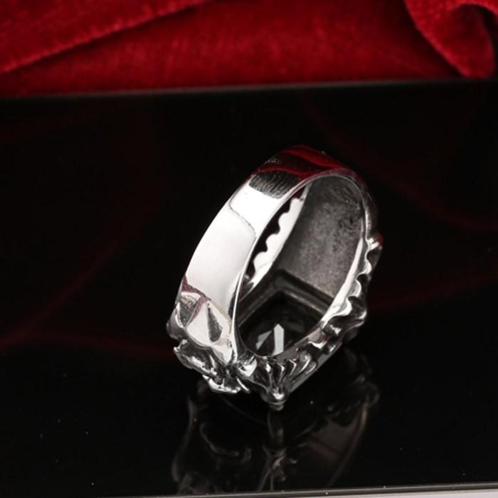 リング 指輪 メンズ ステンレス オニキス ストーン リリー 百合 花 フラワー ゴスロリ スチームパンク ゴシック ロリータ パンク ハロウィン |  | 02