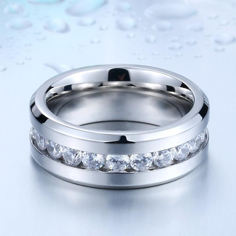 リング 指輪 メンズ ステンレス ストーン ライン サージカルステンレス シルバー ストーン ユニセックス ペア レディース 女性 プレゼント ギフト |  | 02