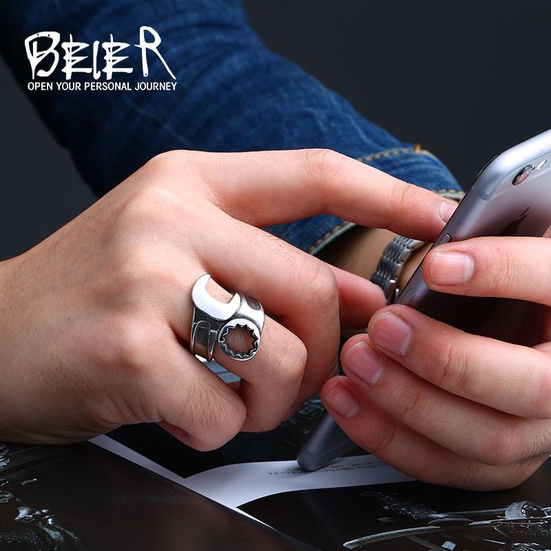 リング 指輪 メンズ ステンレス 工具 ステンレスリング サージカルステンレス シルバー スパナ ナット ユニーク かっこいい アクセサリー プレゼント |  | 01