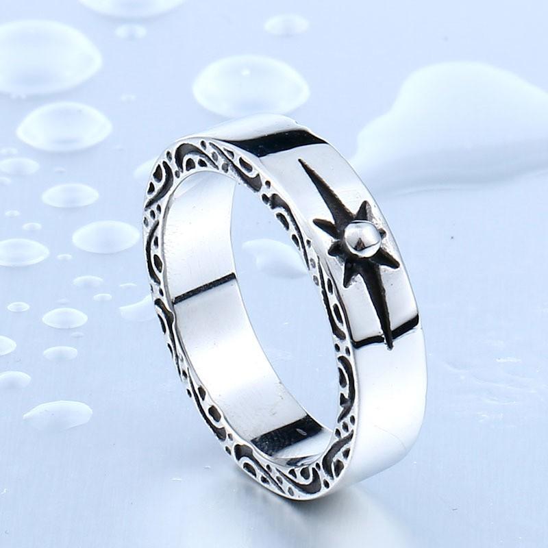 リング 指輪 メンズ ステンレス 太陽 インディアンジュエリー ステンレスリング サージカルステンレス シルバー ブラック 光 ユニセックス プレゼント | 