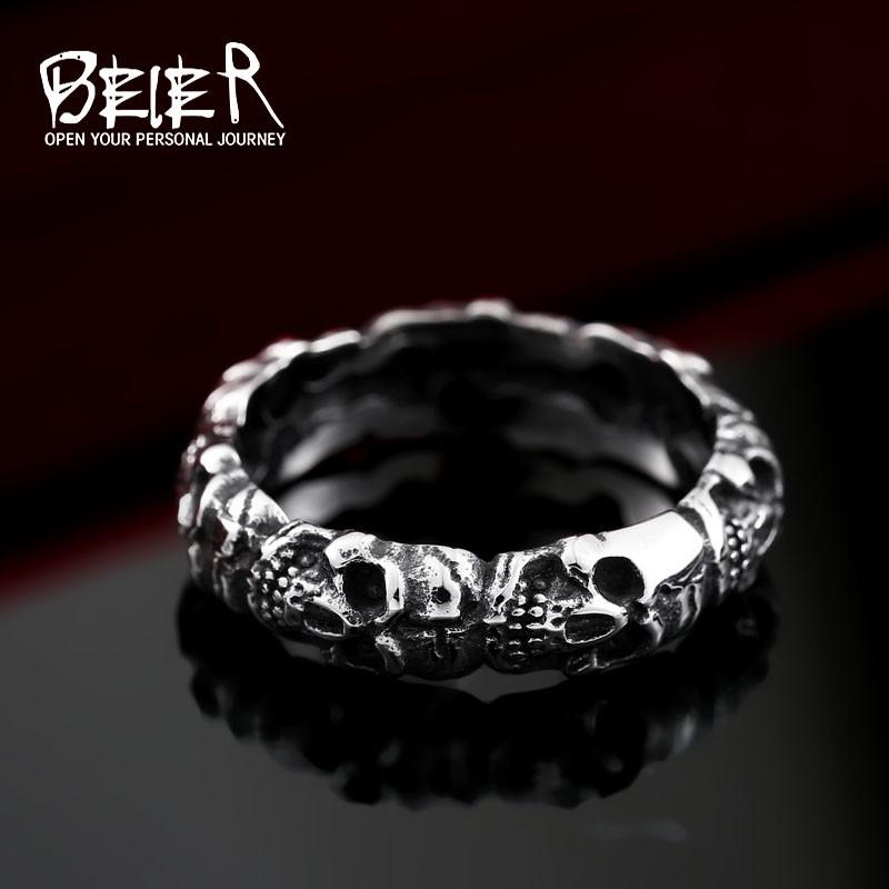 リング 指輪 メンズ ステンレス スカル サージカルステンレス ステンレスリング 細身 スタイリッシュ パンク ユニセックス V系 パンク ロック 髑髏 |  | 01