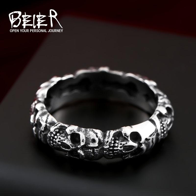 リング 指輪 メンズ ステンレス スカル サージカルステンレス ステンレスリング 細身 スタイリッシュ パンク ユニセックス V系 パンク ロック 髑髏 |  | 03