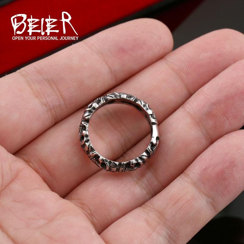 リング 指輪 メンズ ステンレス スカル サージカルステンレス ステンレスリング 細身 スタイリッシュ パンク ユニセックス V系 パンク ロック 髑髏 |  | 05