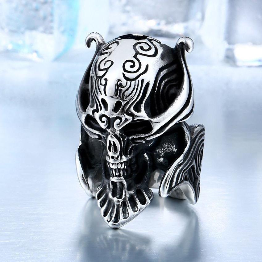 リング 指輪 メンズ ステンレス パンク スカル ステンレスリング サージカルステンレス かっこいい 髑髏 スカル ユニーク アクセサリー ギフト |  | 02