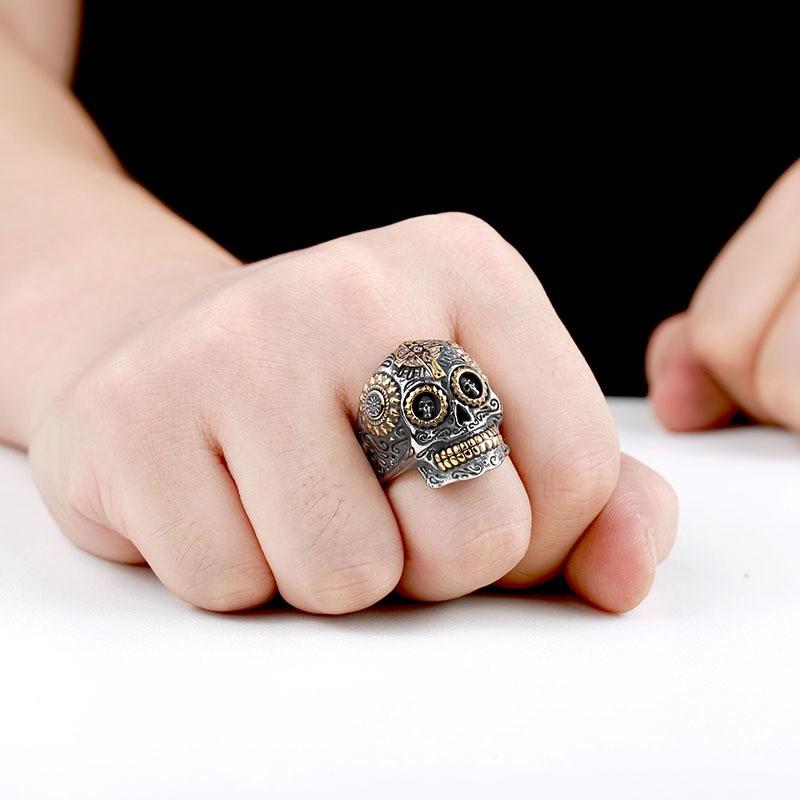リング 指輪 メンズ ステンレス ゴージャス スカル ステンレスリング サージカルステンレス 髑髏 ユニーク パンク 個性的 ユニセックス プレゼント |  | 02