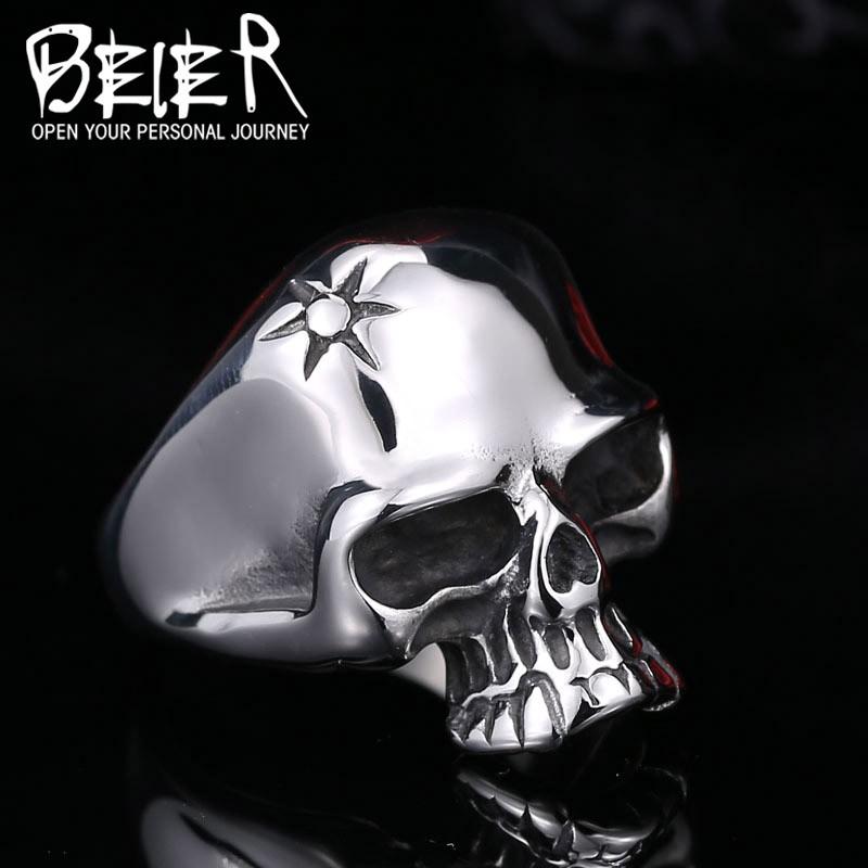 リング 指輪 メンズ ステンレス サージカルステンレス スカル 髑髏 クール かっこいい 立体 ユニーク アクセサリー プレゼント V系 お兄系 パンク ゴシック 内祝い