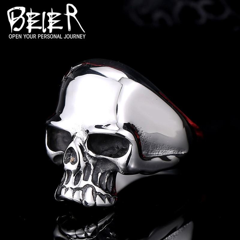 リング 指輪 メンズ ステンレス サージカルステンレス スカル 髑髏 クール かっこいい 立体 ユニーク アクセサリー プレゼント V系 お兄系 パンク ゴシック |  | 01