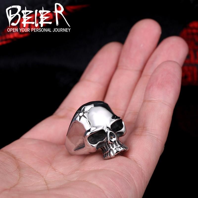 リング 指輪 メンズ ステンレス サージカルステンレス スカル 髑髏 クール かっこいい 立体 ユニーク アクセサリー プレゼント V系 お兄系 パンク ゴシック |  | 02