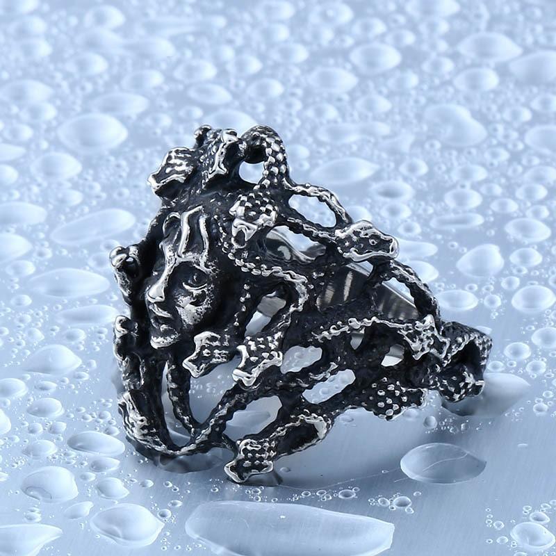 リング 指輪 メンズ ステンレス 蛇 ヘビ 爬虫類 サージカルステンレス メデューサ 女性 クール ユニセックス レディース プレゼント ギフト ゴシック ゴスロリ |  | 04