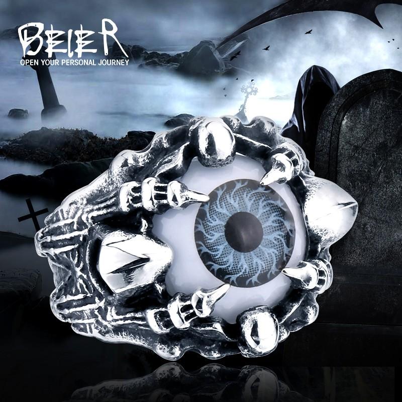 リング 指輪 メンズ ステンレス 眼球 サージカルステンレス 目玉 目 スカル 髑髏 ガイコツ 骸骨 ドクロ ユニーク 個性的 ユニセックス パンク V系 お兄系 |  | 05