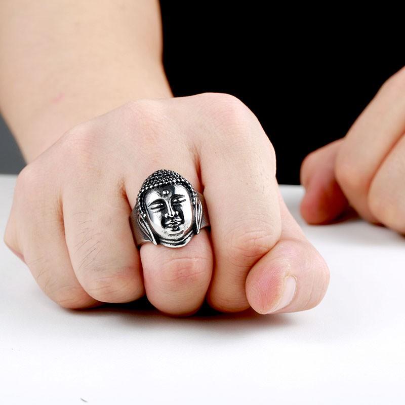 リング 指輪 メンズ ステンレス 仏 仏教 神様 ブッダ ブッタ サージカルステンレス 仏様 シルバー ユニーク 個性的 シルバー ゴールド プレゼント ギフト |  | 01