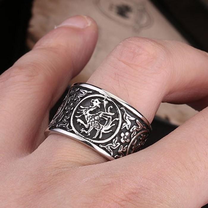 リング 指輪 メンズ ステンレス サージカルステンレス 中華風 ドラゴン 龍 幅広 ユニセックス ペア プレゼント シルバー チャイニーズドラゴン |  | 01